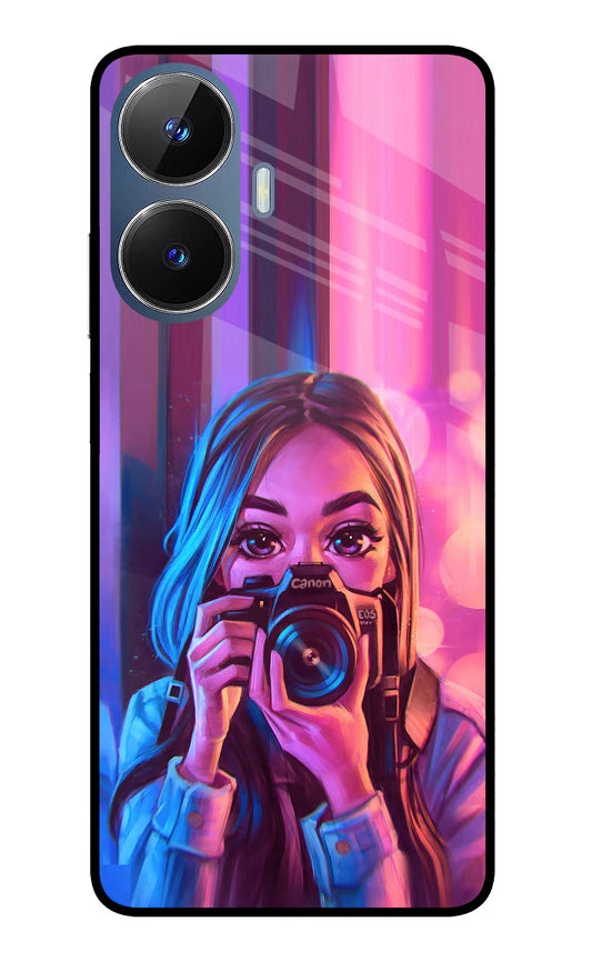Girl Photographer Realme C55/N55 Glass Case