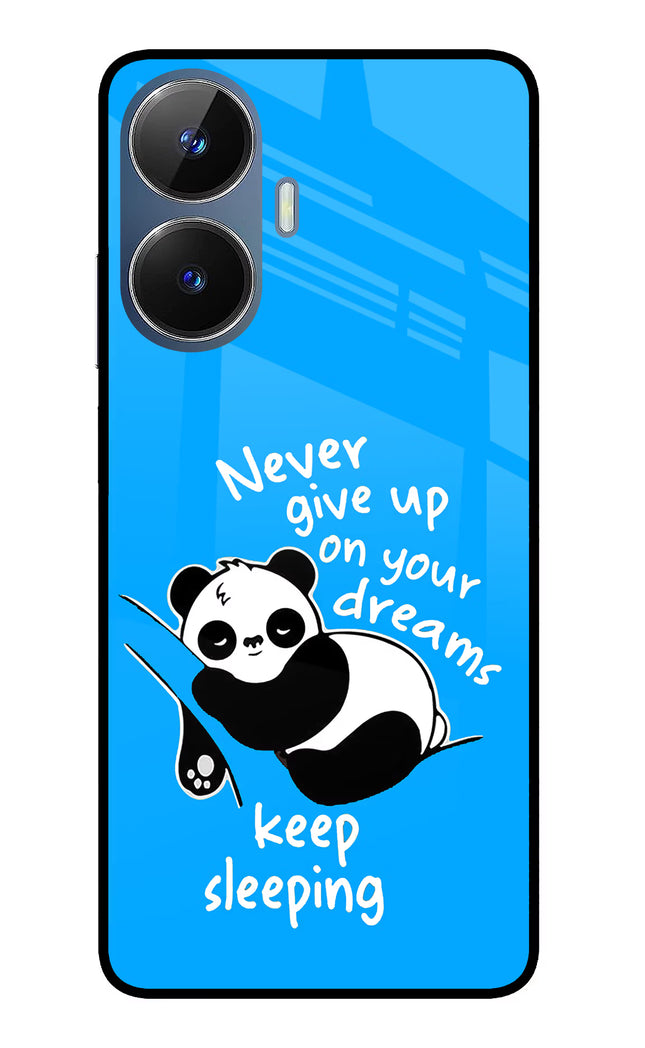 Keep Sleeping Realme C55/N55 Glass Case Back Cover by Casekaro