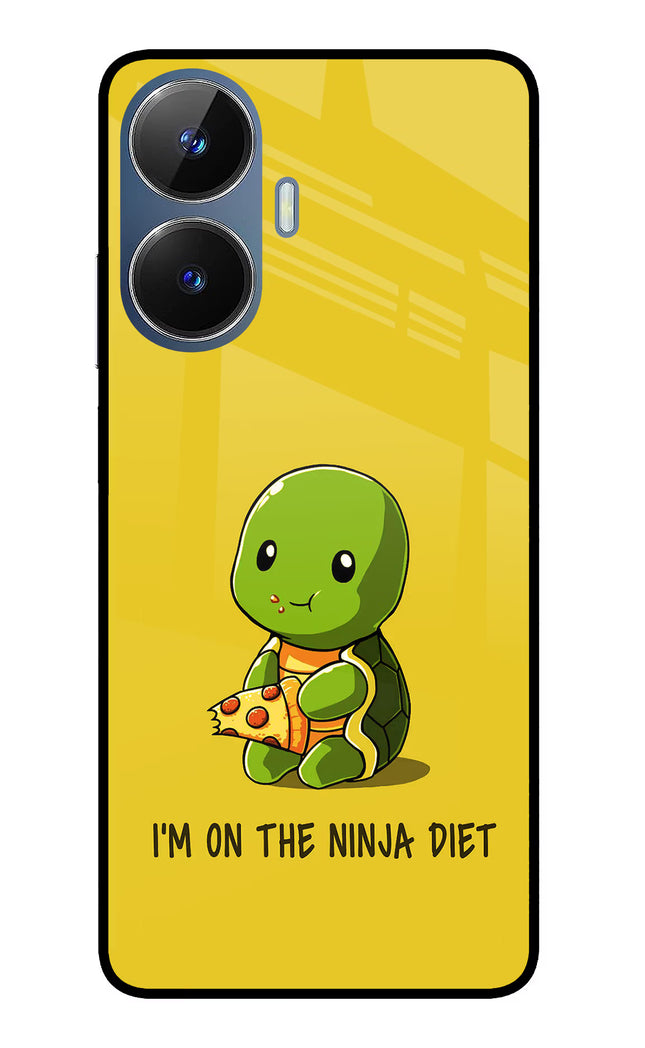I'm on Ninja Diet Realme C55/N55 Glass Case Back Cover by Casekaro