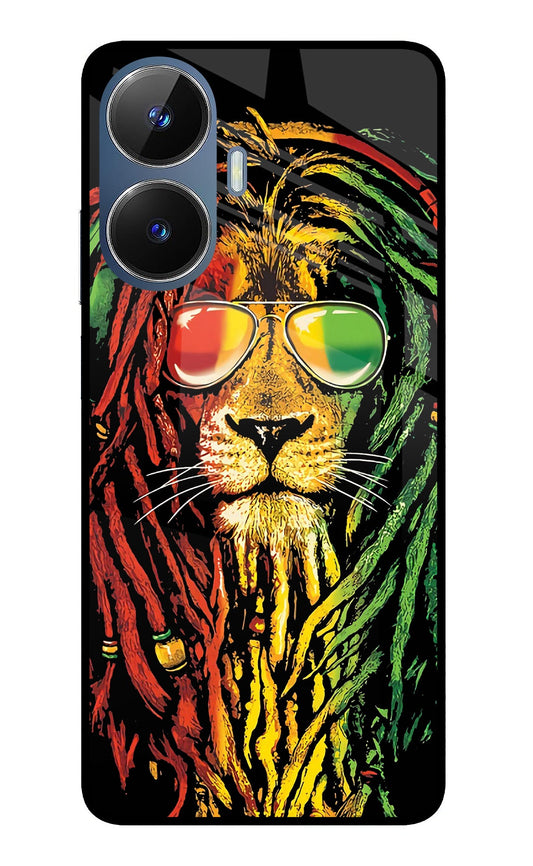 Rasta Lion Realme C55/N55 Glass Case