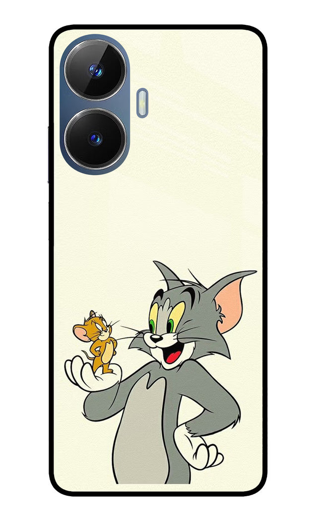 Tom & Jerry Realme C55/N55 Glass Case Back Cover by Casekaro