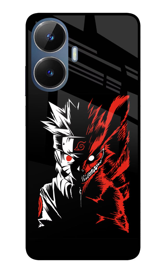 Naruto Two Face Realme C55/N55 Glass Case Back Cover by Casekaro