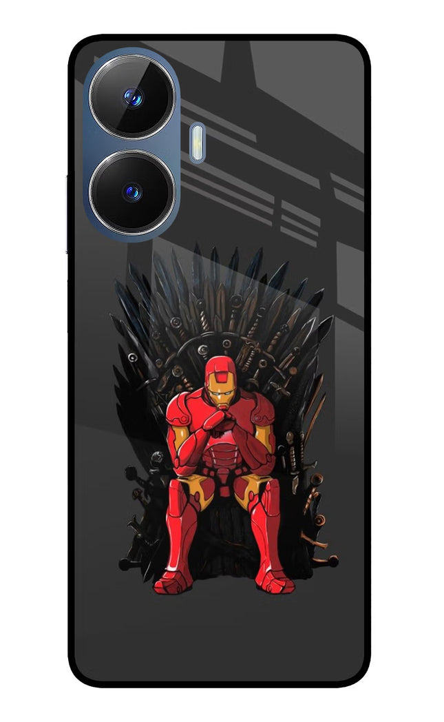 Ironman Throne Realme C55/N55 Glass Case Back Cover by Casekaro
