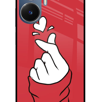 Korean Love Sign Realme C55/N55 Glass Case