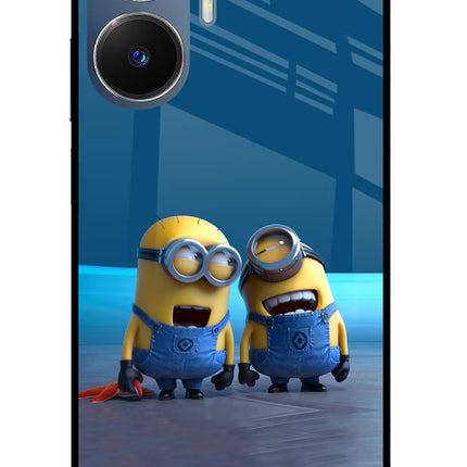 Minion Laughing Realme C55/N55 Glass Case