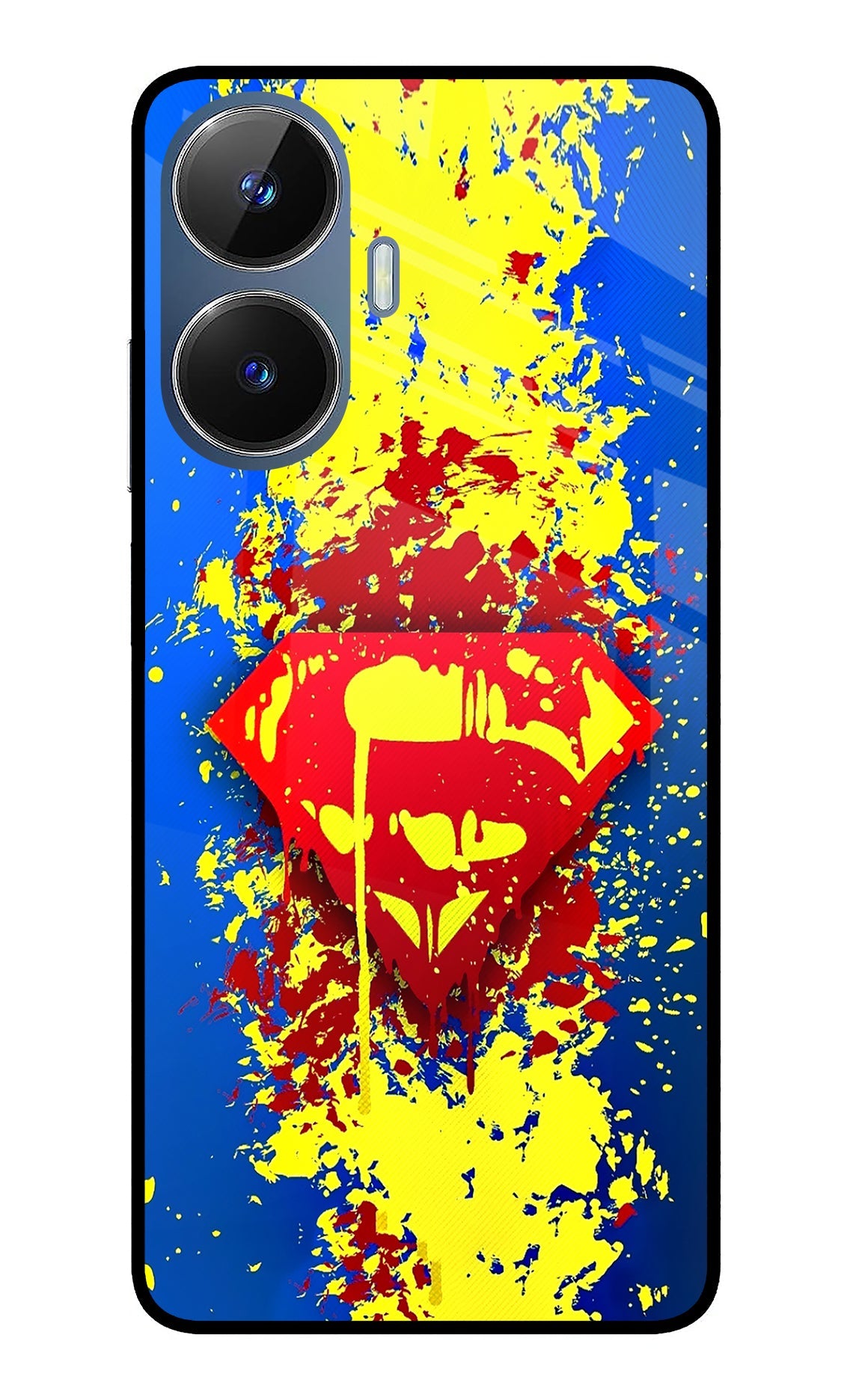 Superman logo Realme C55/N55 Glass Case
