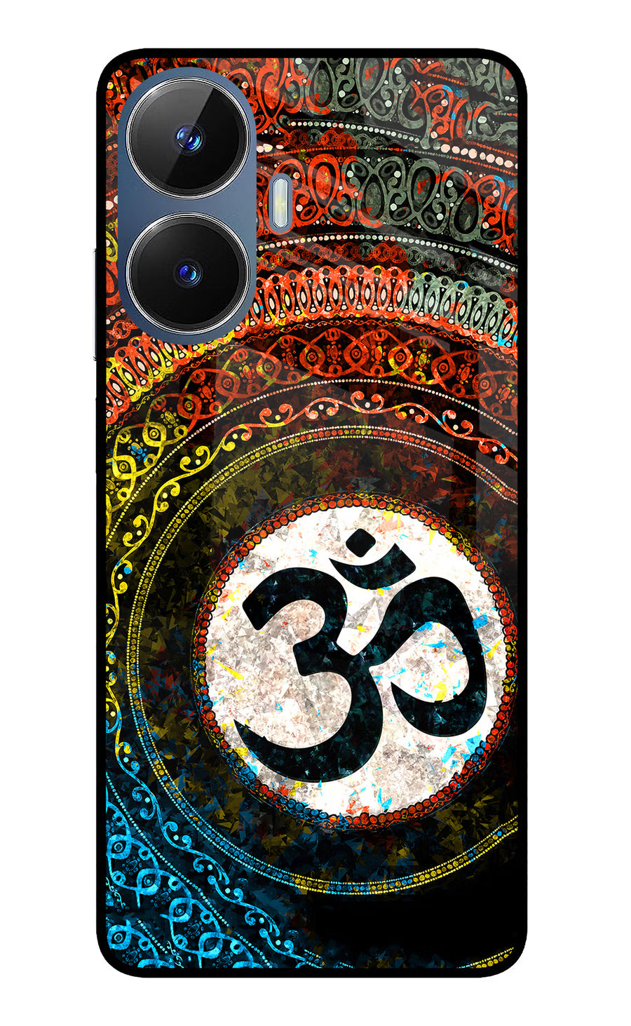 Om Cultural Realme C55/N55 Back Cover, Glass case