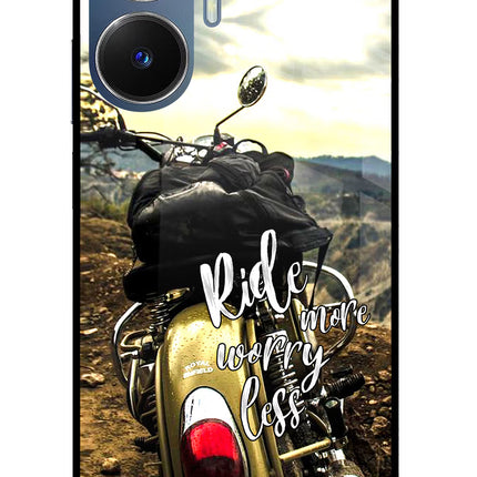 Ride More Worry Less Realme C55/N55 Glass Case
