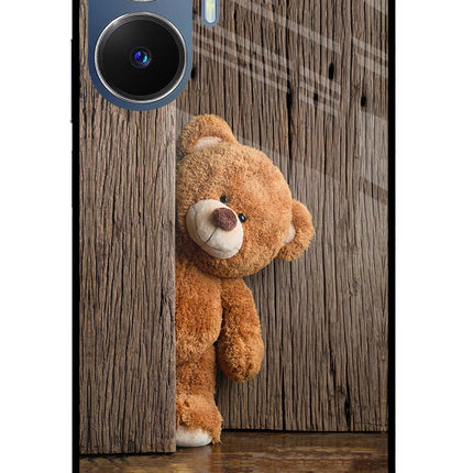 Teddy Wooden Realme C55/N55 Glass Case