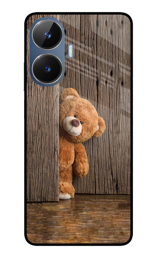 Teddy Wooden Realme C55/N55 Glass Case