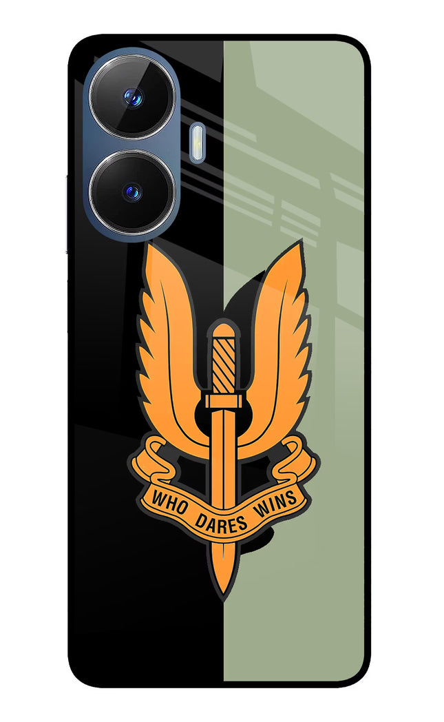 Balidan Logo Realme C55/N55 Glass Case Back Cover by Casekaro