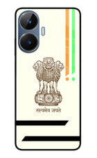 Satyamev Jayate Brown Logo Realme C55/N55 Glass Case