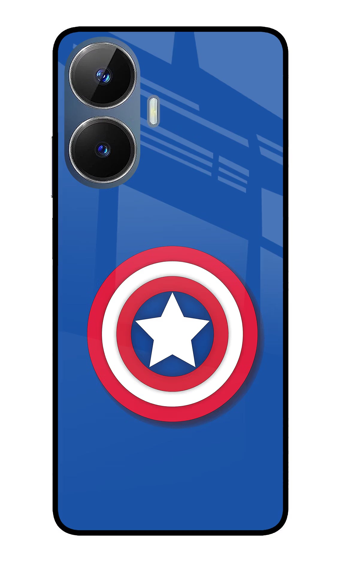 Shield Realme C55/N55 Glass Case Back Cover by Casekaro