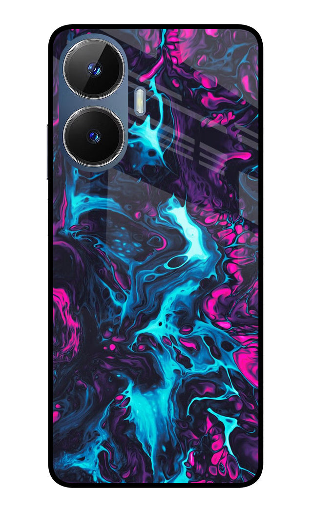 Abstract Realme C55/N55 Glass Case Back Cover by Casekaro