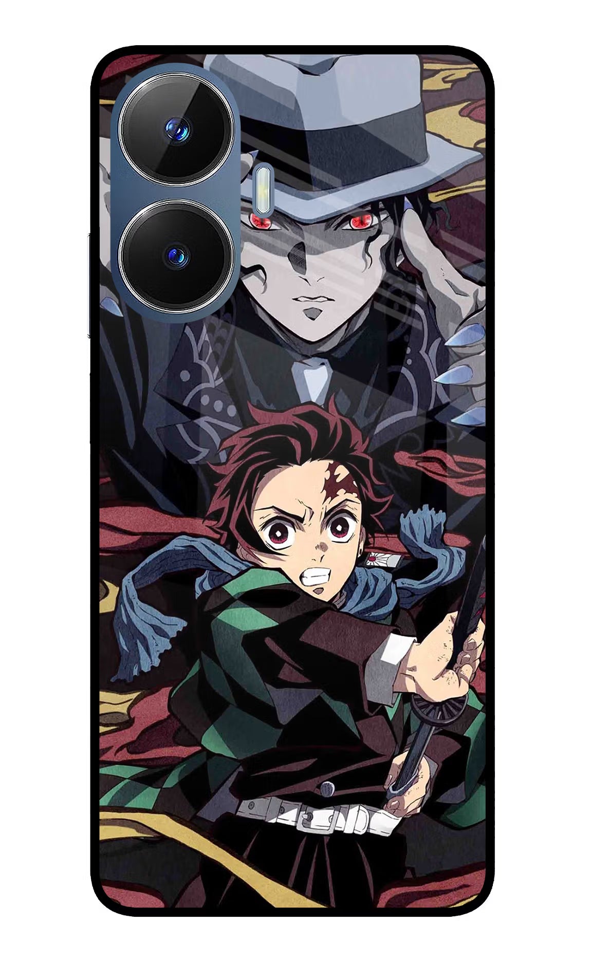 Demon Slayer Realme C55/N55 Glass Case Back Cover by Casekaro