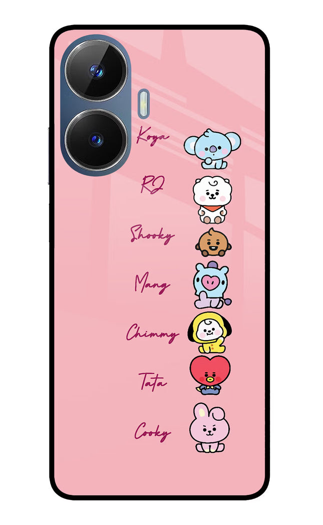 BTS names Realme C55/N55 Glass Case Back Cover by Casekaro