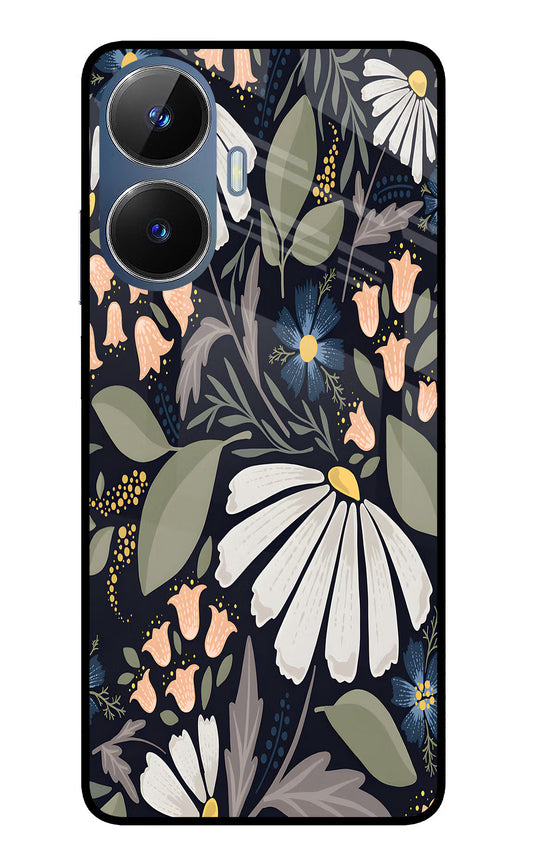 Flowers Art Realme C55/N55 Glass Case