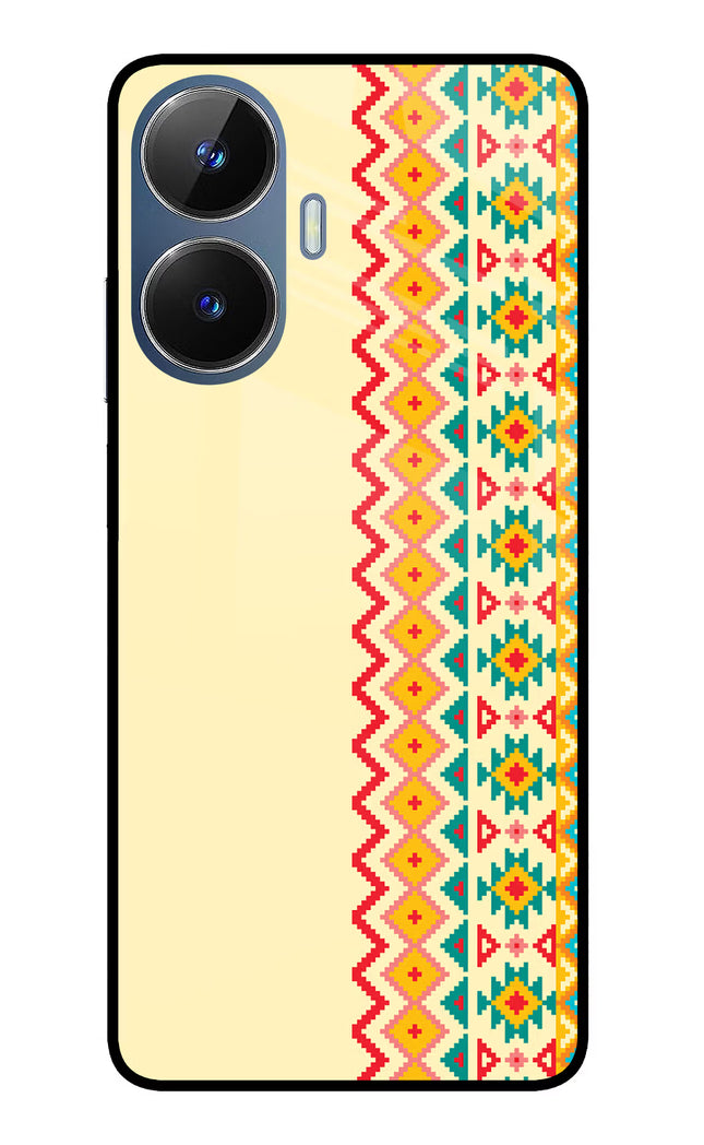 Ethnic Seamless Realme C55/N55 Glass Case Back Cover by Casekaro