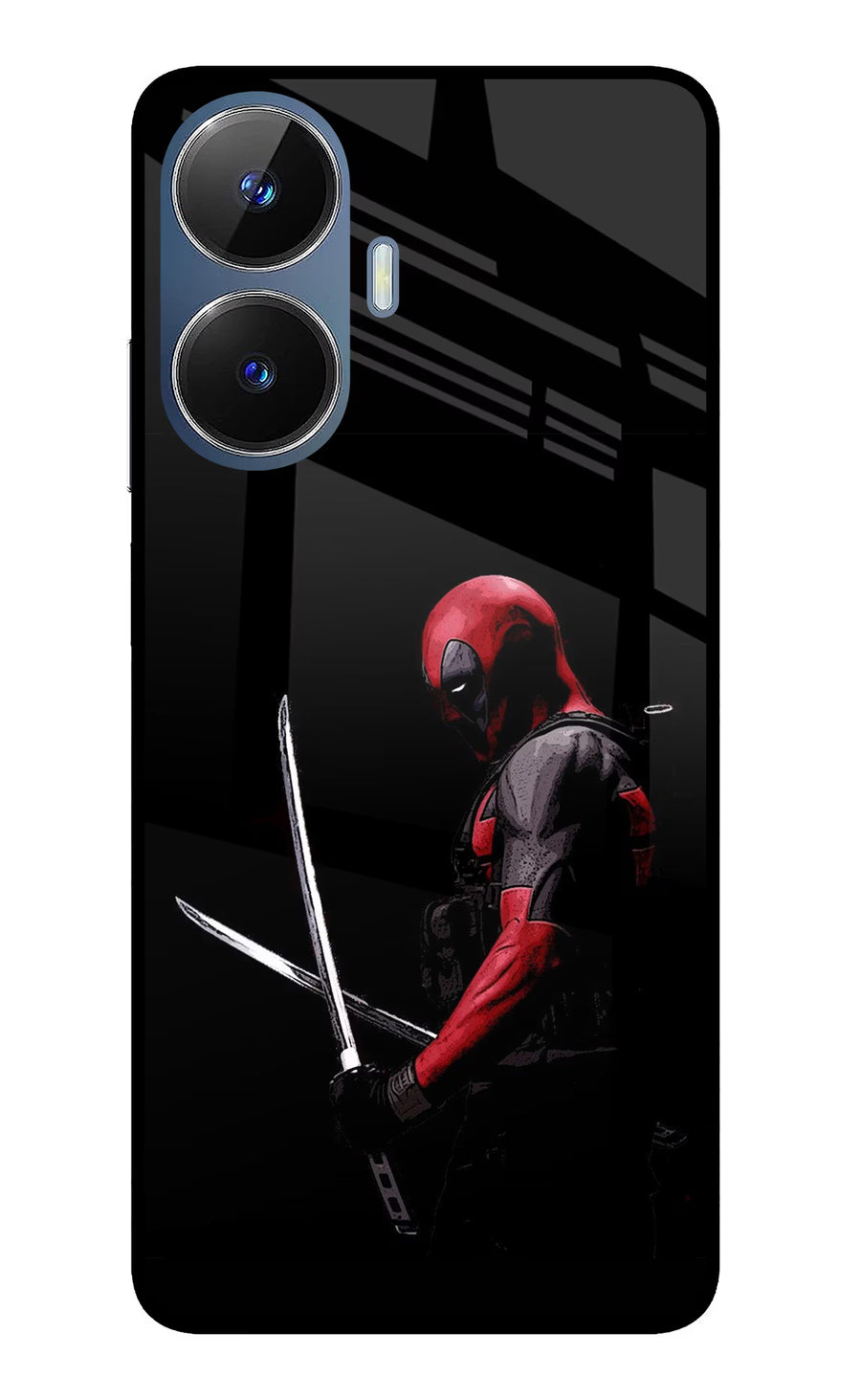 Deadpool Realme C55/N55 Back Cover, Glass case