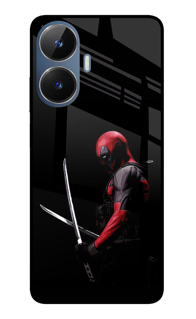 Deadpool Realme C55/N55 Glass Case Back Cover by Casekaro