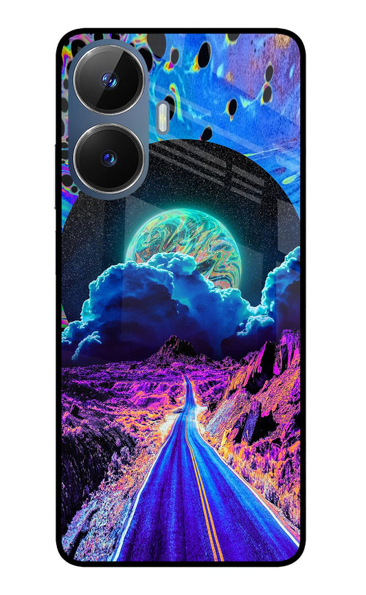 Psychedelic Painting Realme C55/N55 Glass Case