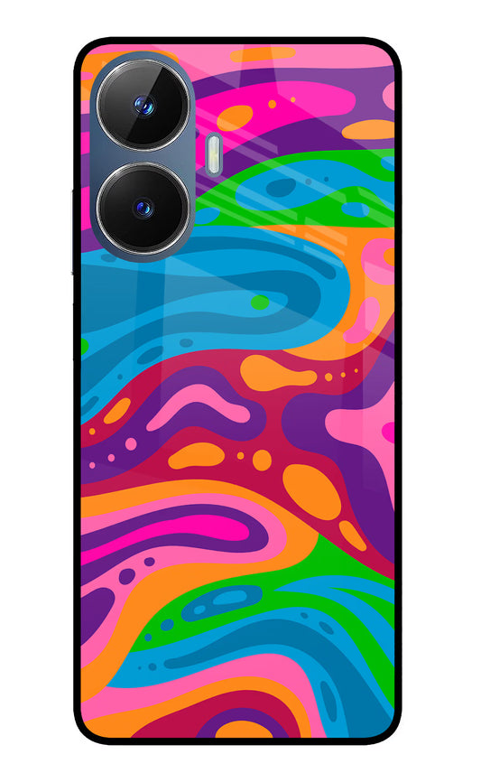 Trippy Pattern Realme C55/N55 Glass Case