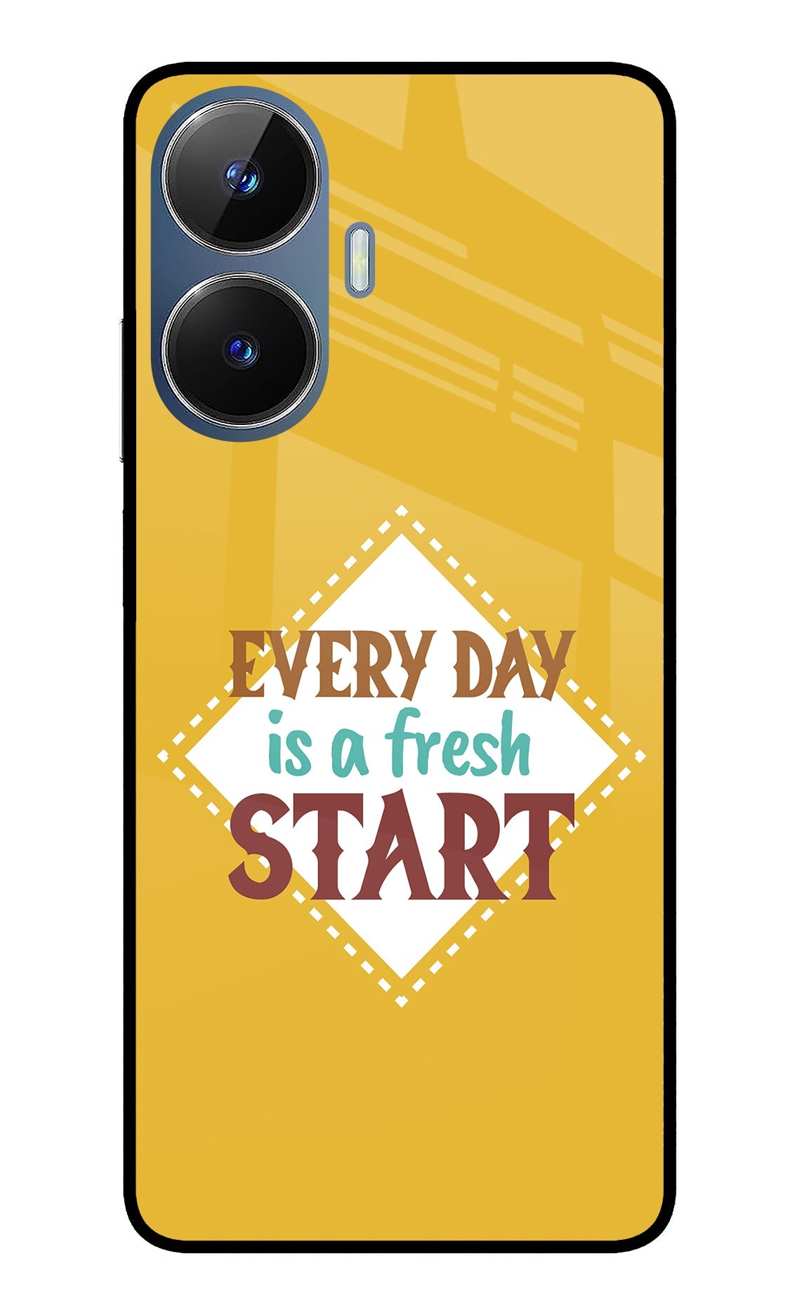 Every day is a Fresh Start Realme C55/N55 Glass Case