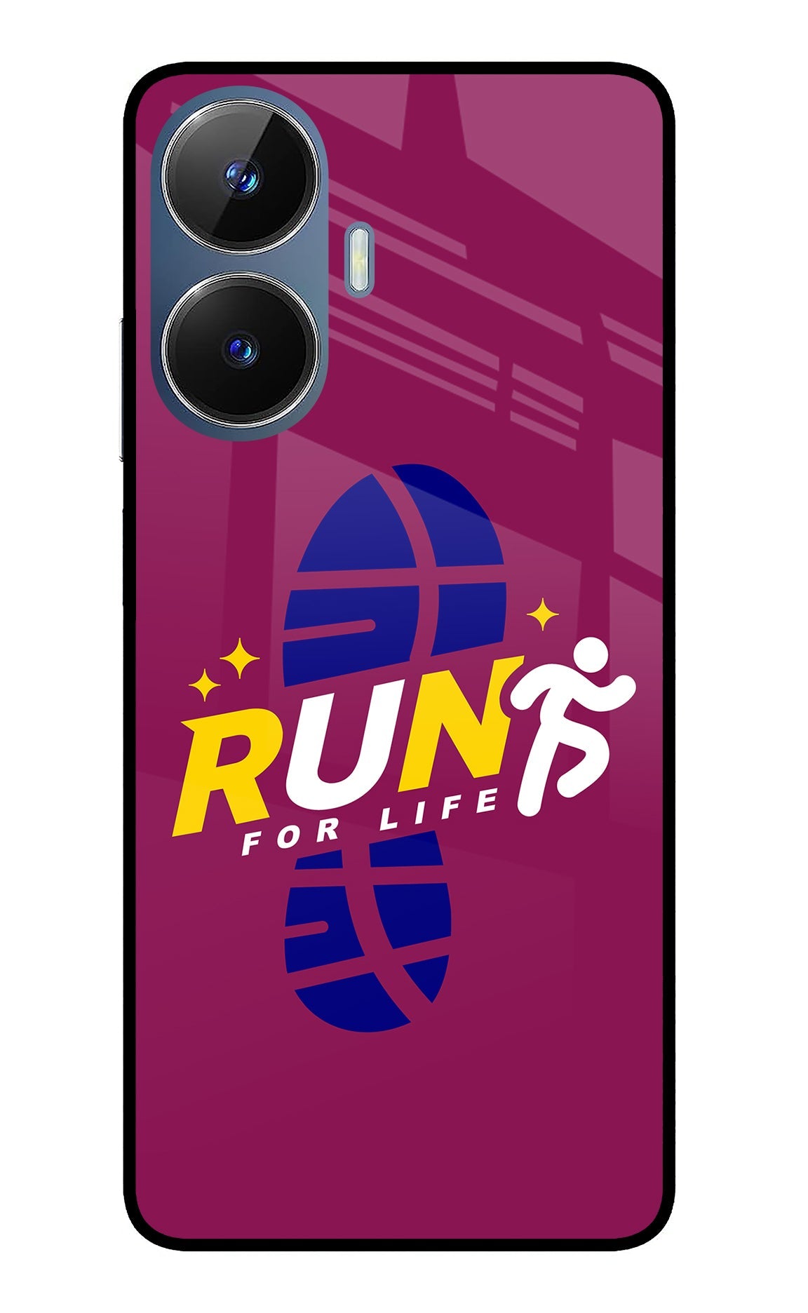 Run for Life Realme C55/N55 Glass Case