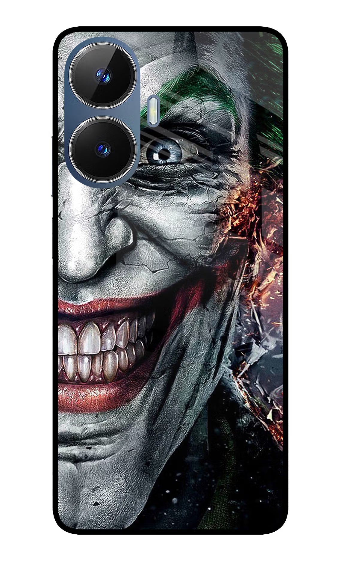 Joker Cam Realme C55/N55 Glass Case Back Cover by Casekaro