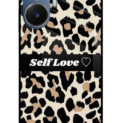 Leopard Print Self Love Realme C55/N55 Glass Case