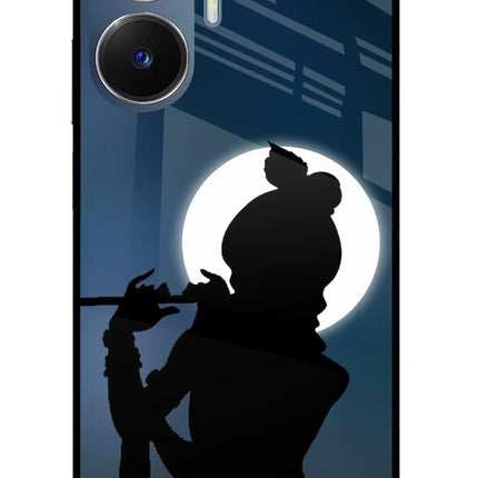 Shri Krishna Silhouette Realme C55/N55 Glass Case Back Cover by Casekaro