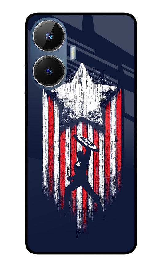 Captain America Marvel Art Realme C55/N55 Glass Case