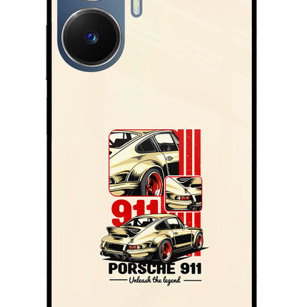Classic Porsche 911 Realme C55/N55 Glass Case Back Cover by Casekaro