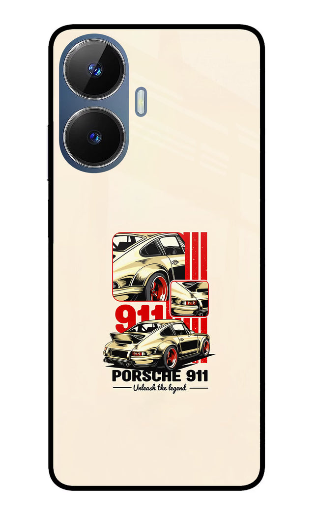 Classic Porsche 911 Realme C55/N55 Glass Case Back Cover by Casekaro