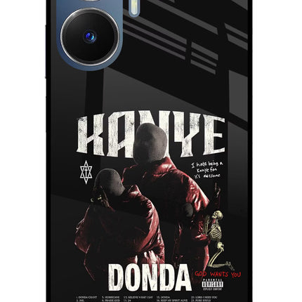 Donda Kanye West Realme C55/N55 Glass Case Back Cover by Casekaro