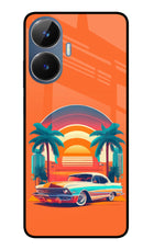 Palm Drive 80s Realme C55/N55 Glass Case