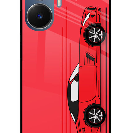 Red Velocity Realme C55/N55 Glass Case