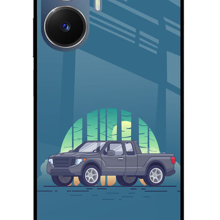 Retro Garage Vibe Realme C55/N55 Glass Case