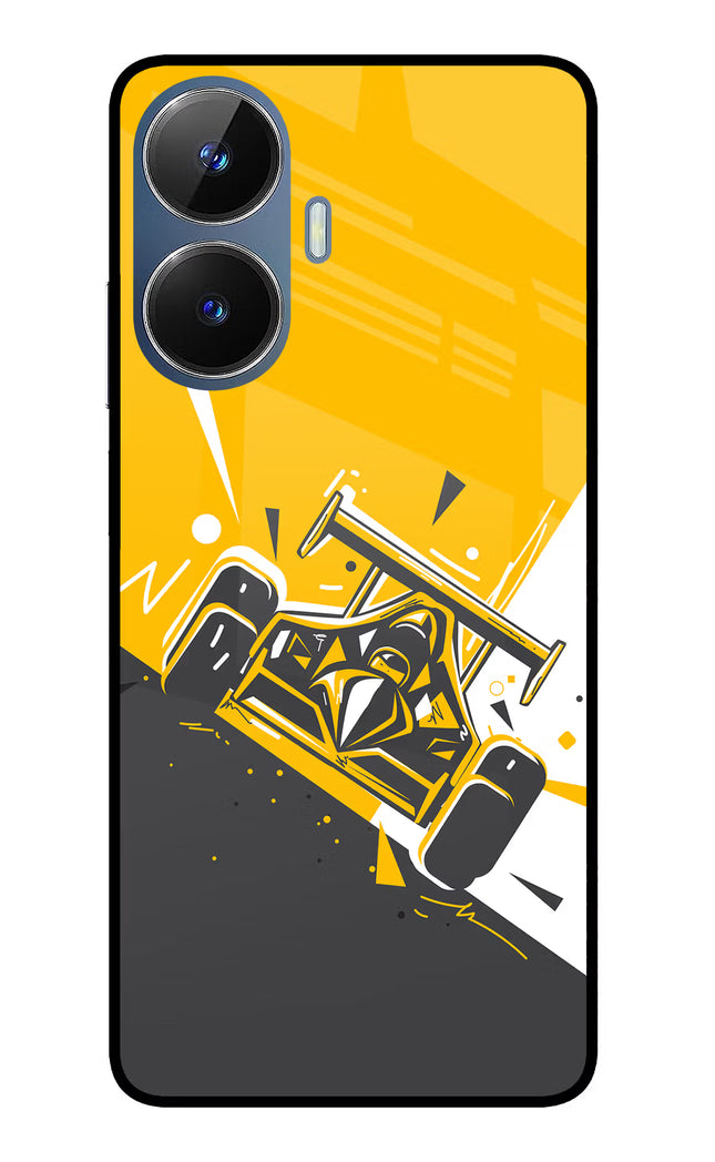 Track King Realme C55/N55 Glass Case Back Cover by Casekaro