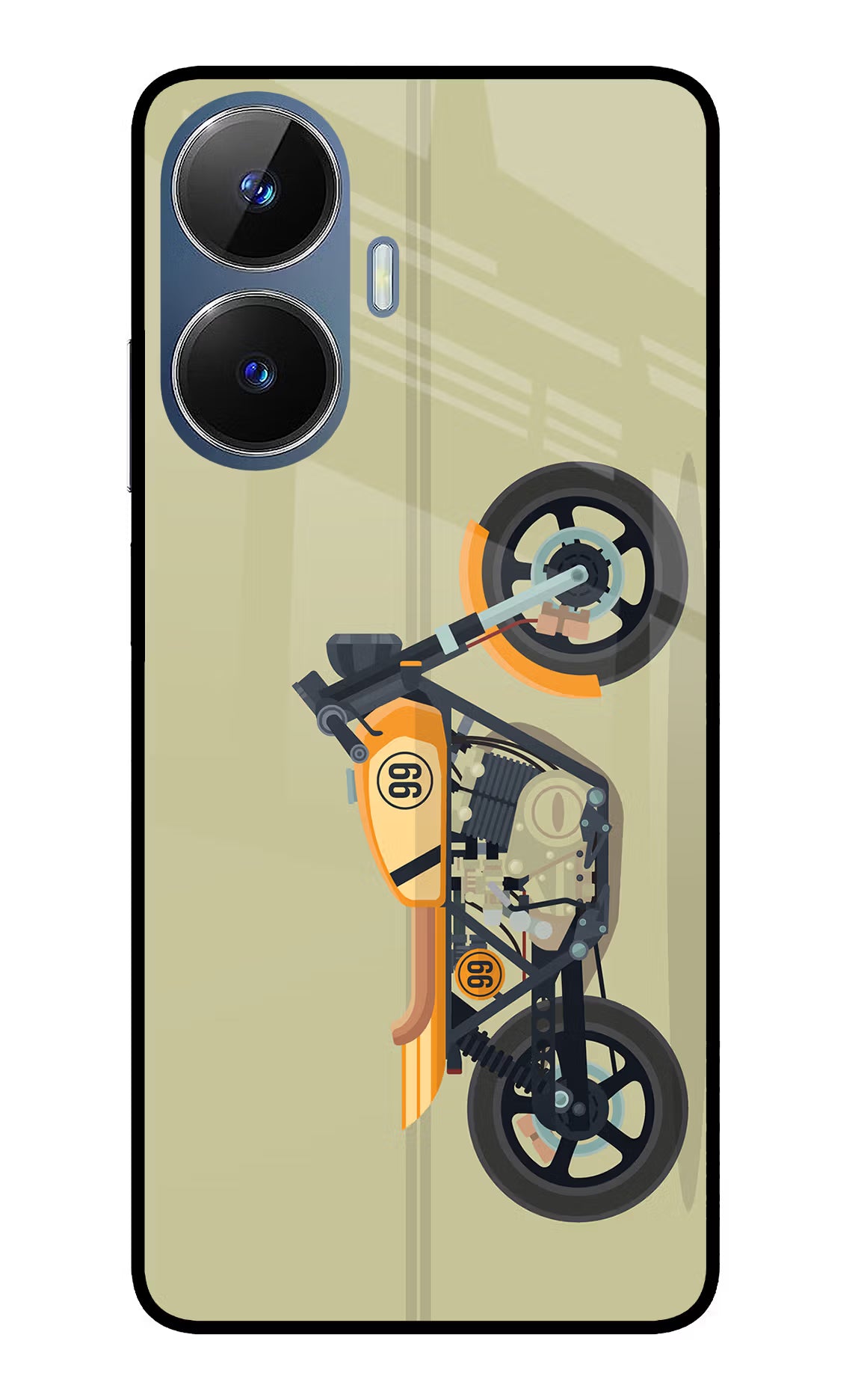 Vertical Speedster Realme C55/N55 Glass Case