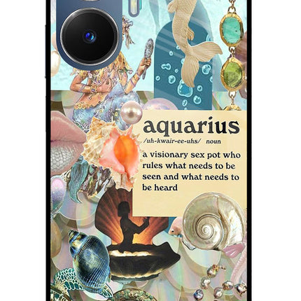 Aquarius Zodiac Realme C55/N55 Glass Case