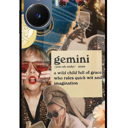Gemini Zodiac Realme C55/N55 Glass Case