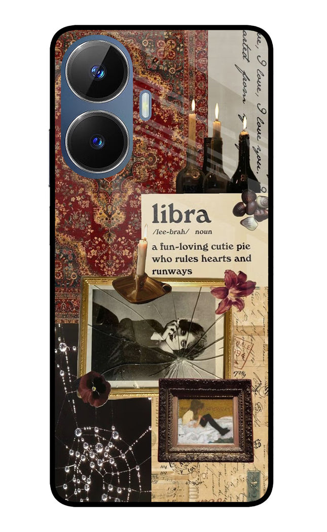 Libra Zodiac Realme C55/N55 Glass Case Back Cover by Casekaro