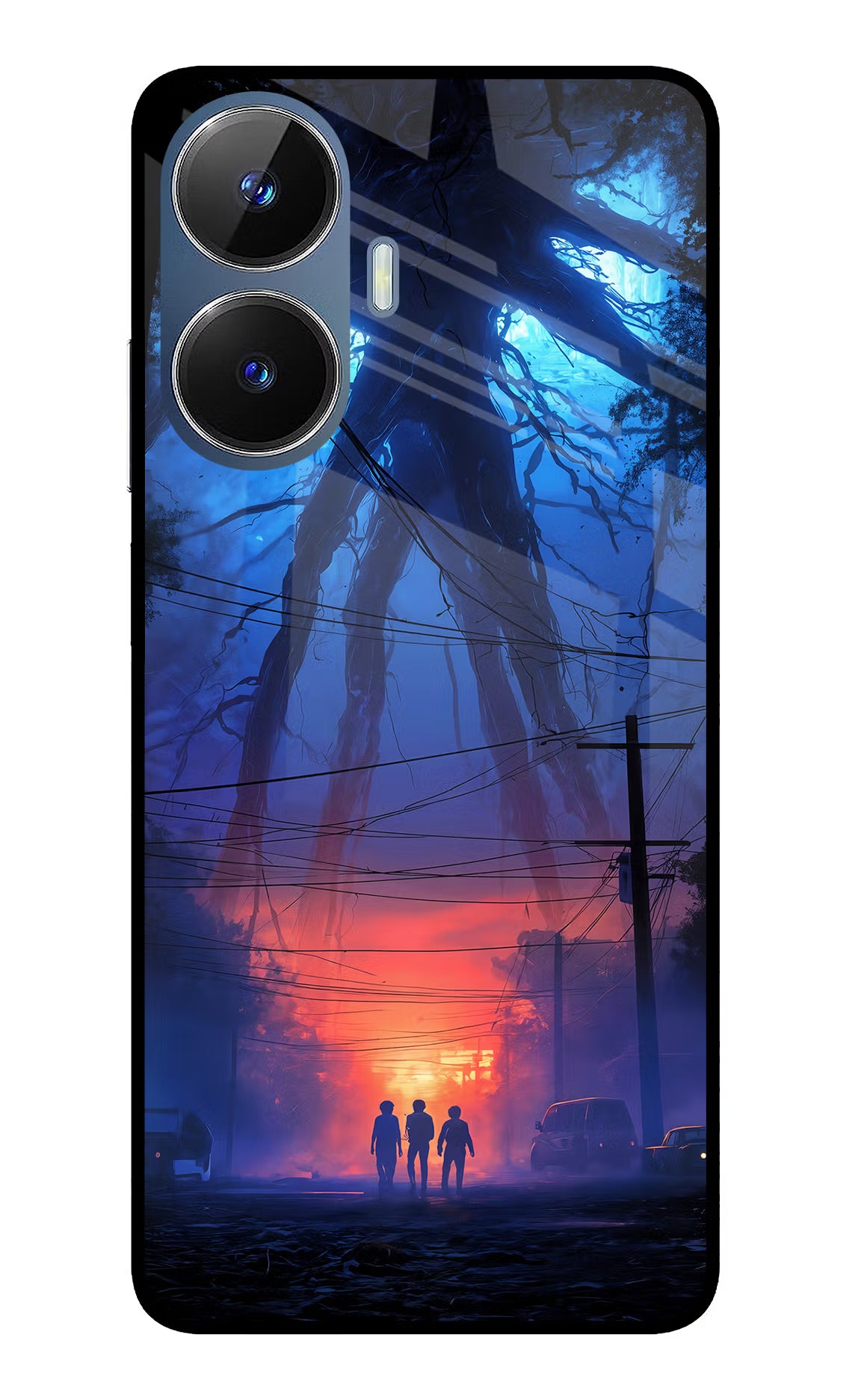 Ordinary Things Shadow Realme C55/N55 Glass Case Back Cover by Casekaro