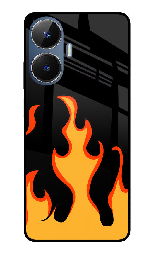 Fired Up – Black Realme C55/N55 Glass Case