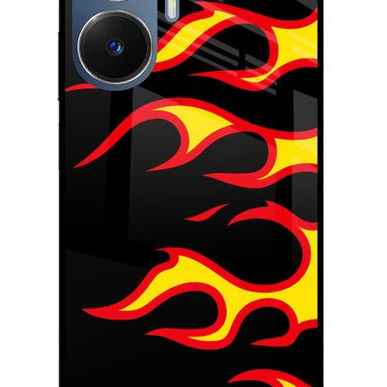 Side Sweep Flames Realme C55/N55 Glass Case