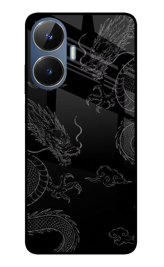 Twin Dragons Realme C55/N55 Glass Case