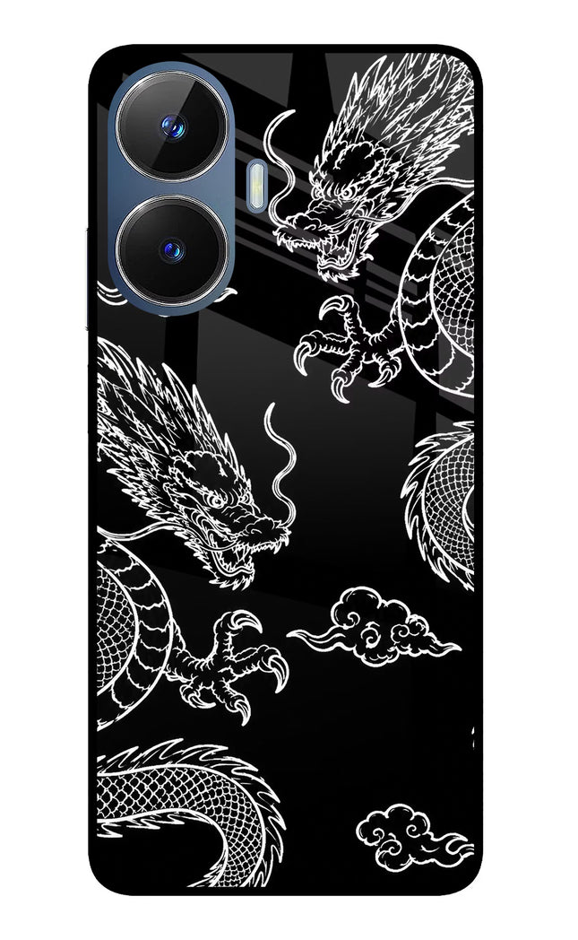 Twin Dragons Realme C55/N55 Glass Case