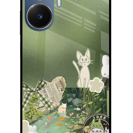 Aesthetic anime Realme C55/N55 Glass Case