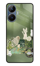 Aesthetic anime Realme C55/N55 Glass Case